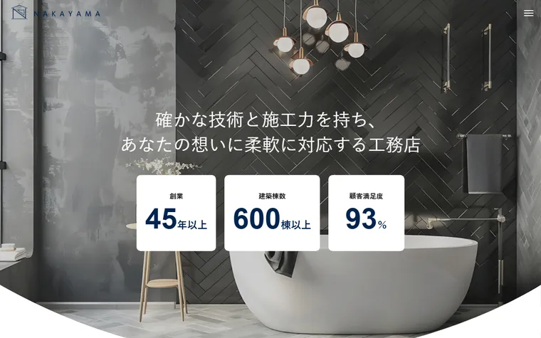有限会社中山工務店のホームページ