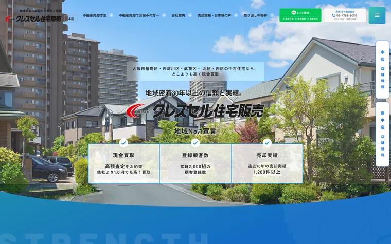 株式会社クレスセルのホームページ